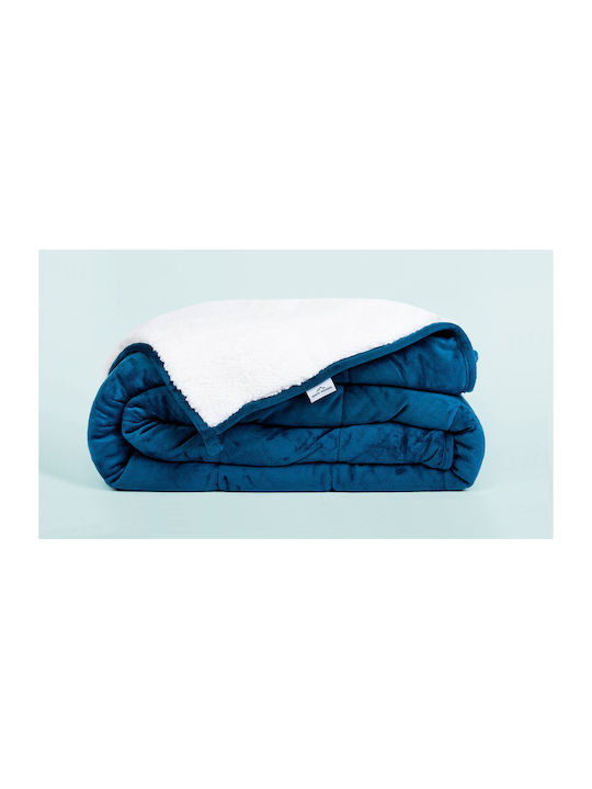 Nordic Paradise Κουβέρτα Βαρύτητας Sherpa Μονή 150x200εκ. Blue