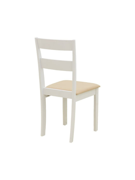Dallan Wooden Dining Chairs White 2pcs 40x47.5x89cm