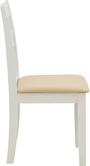 Dallan Wooden Dining Chairs White 2pcs 40x47.5x89cm