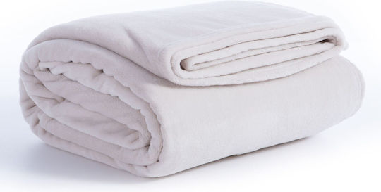 Nef-Nef Homeware Cosy Decke Fleece Einzeln 160x220cm Ecru