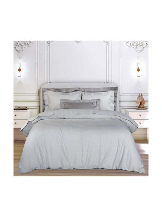 Greenwich Polo Club 2388 Σετ Μαξιλαροθήκες Oxford Grey 50x70εκ.