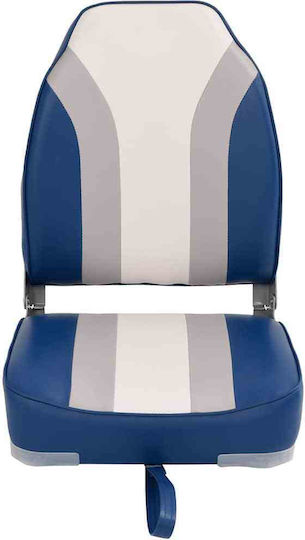 Boat Chairs Folding 2 Pieces High Back 3284303 Blue