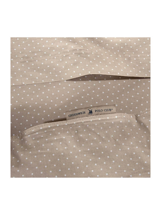 Greenwich Polo Club 2392 King Size Bed Sheet 240x260cm Taupe