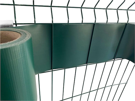 Set Benzi Decorative Gard Împrejmuire Zola 25 Cleme Durabil Pvc 450g/m2 19 X 3500 Cm Verde