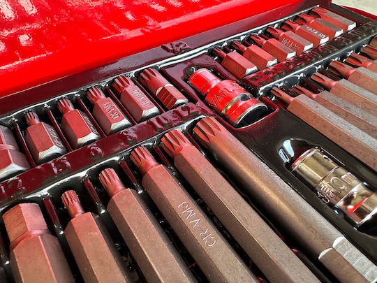 Set Vârfuri Allen Torx Xzn Hex Spline Cutie Metalică 40 Bucăți Gebo Tools