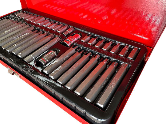 Set Vârfuri Allen Torx Xzn Hex Spline Cutie Metalică 40 Bucăți Gebo Tools