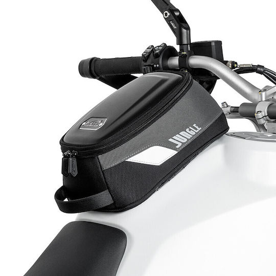 Loboo Motorrad-Tanktasche 4,5l Magnetisch 2520d Nylon Schwarz Grau