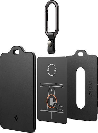 Spigen Тесла Кард Холдър 1 Брой Черен Тесла Кий Кард Acp11310