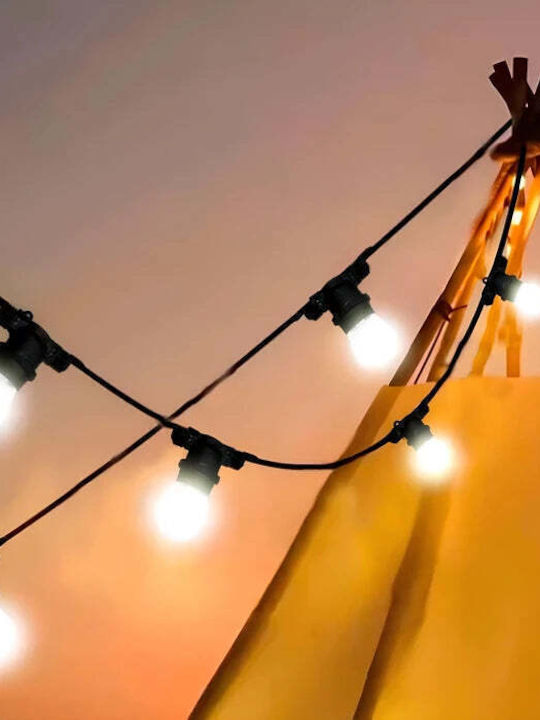 Garland 20 Light Sources 20m 20xe27 Black Ip65