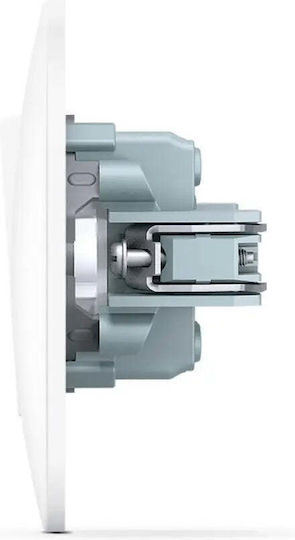 Videx Vertiefter Elektrischer Wandtaster mit Weißem Rahmen