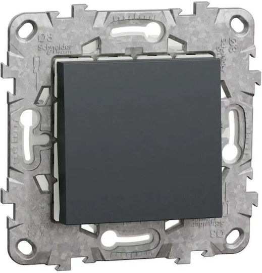 Schneider Electric New Unica Nu528254 Serie Ip44 Comutator 6 Ac Antracit