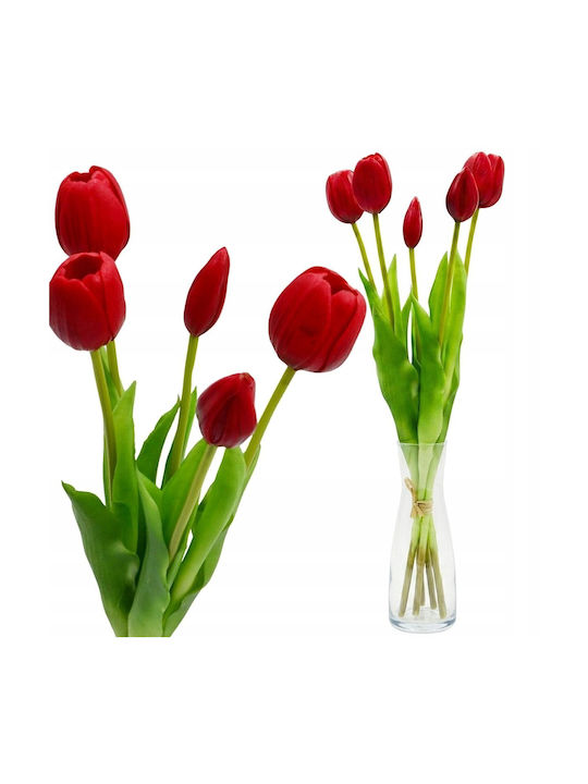 Bouquet Of Red Tulips 39cm Saska Garden