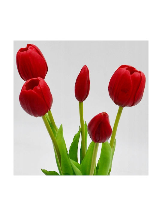 Bouquet Of Red Tulips 39cm Saska Garden