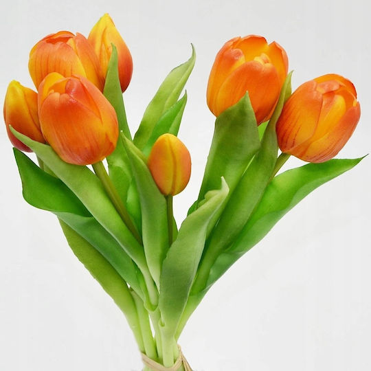 Blumenstrauß aus Orange Tulpe 31cm Saska Garden