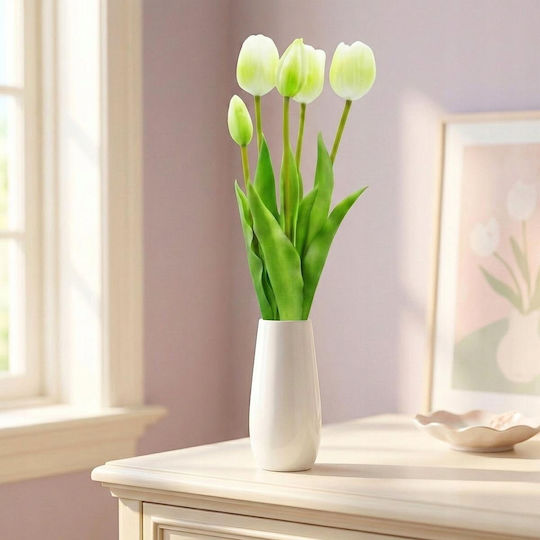 Blumenstrauß aus Tulpe Weiß 39cm Saska Garden