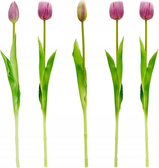 Blumenstrauß aus Lila Tulpe 39cm Saska Garden