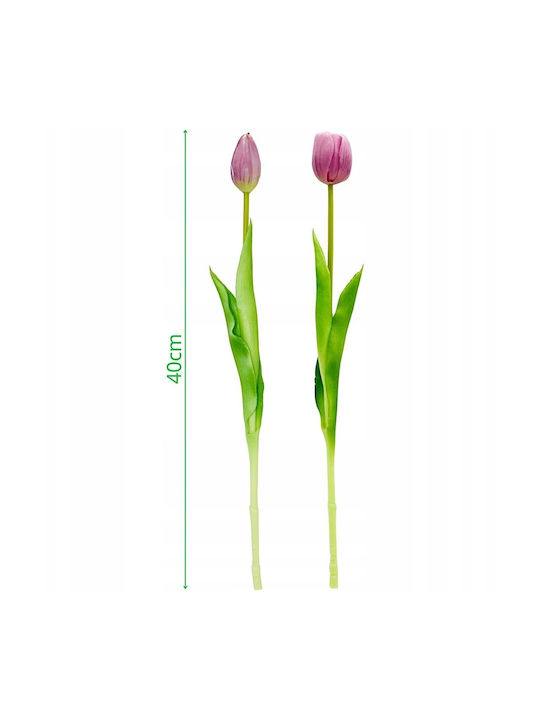 Bouquet of Purple Tulips 39cm Saska Garden
