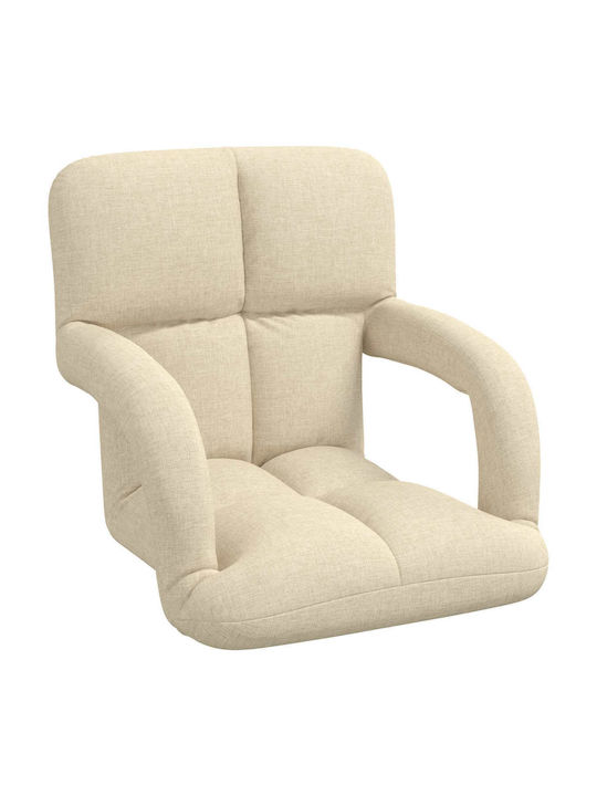 Vielseitiger Sitzsack Pouf Sessel Crem 58x62x58cm