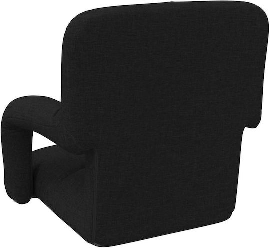 Vielseitiger Sitzsack Sessel Schwarz 58x62x58cm