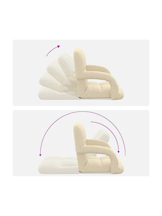 Vielseitiger Sitzsack Pouf Sessel Crem 58x62x58cm