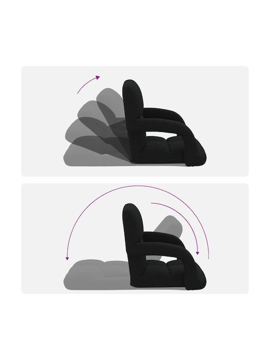 Multifunctional Bean Bag Chair Black 58x62x58cm