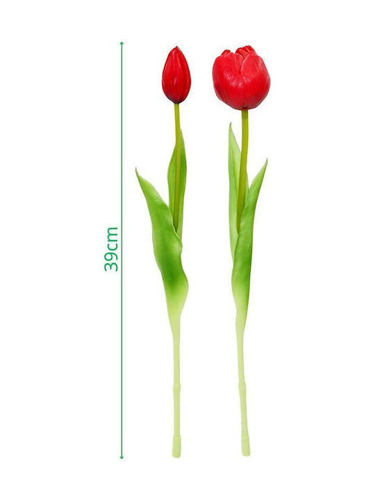 Saska Garden Vază Pentru Plante Roșie 16x8x39 cm
