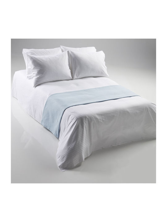 Charalambidis Textiles Duvet Cover Single 160x240 Stripe White