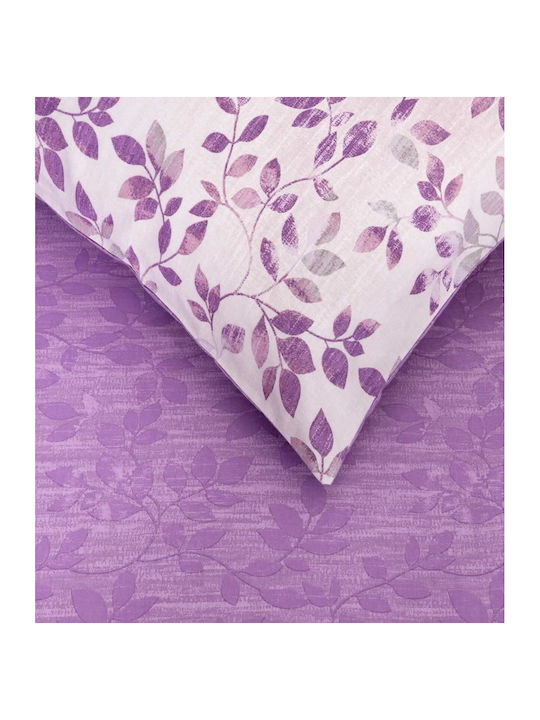 Kocoon Bettbezug-Set Einzelbett mit Kissenbezug 165x245 Fall Lilac
