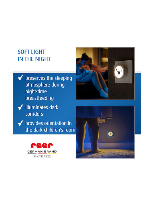 Reer Night Light LED Power White Warm with Sensor