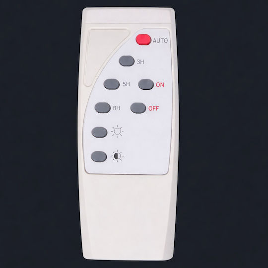 Lampă Solară de Stradă 300W 4200lm Alb Cald 3000K cu Senzor de Mișcare Fotocelulă și Telecomandă IP67 35x29cm