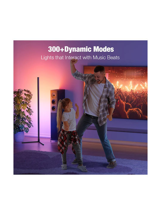Qova LED Lampadar de Podea Înălțime 160cm cu Lumină RGB 1000lm Multicolor