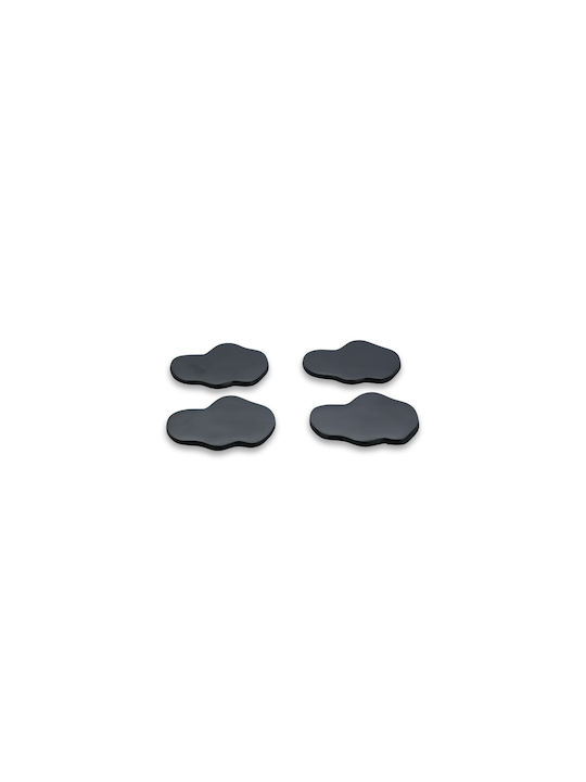 Salt & Pepper Στρογγυλό Σουβέρ Γυάλινο Μαύρο 10cm 4τμχ Salt & Pepper Στρογγυλό Σουβέρ Γυάλινο Μαύρο 10cm 4τμχ