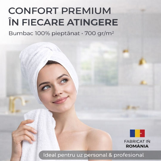 Pucioasa Set 5 Prosoape De Hotel Pentru Față 90x50cm Albastre