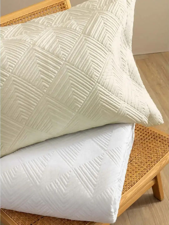 Palamaiki Luxury Bridal Quilt Set King Size with 2 Pillowcases 240x260cm