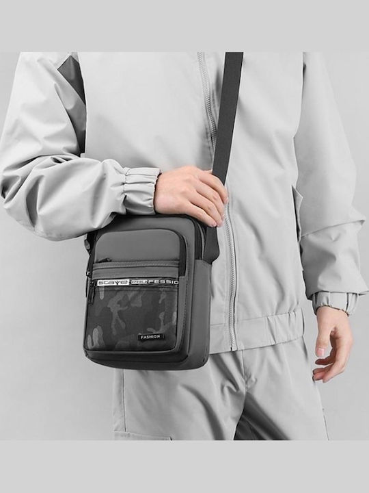 Geantă de Umăr / Tip Crossbody Gri pentru Bărbați