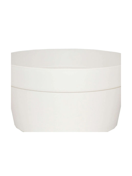 Telcom Kunststoff Blumentopf Bianco