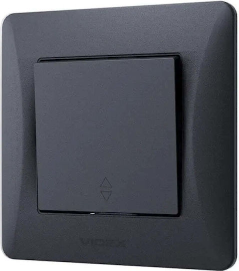 Videx Vertiefter Elektrischer Wandtaster Grau