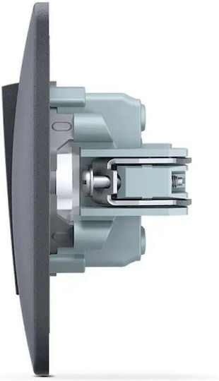 Videx Vertiefter Elektrischer Wandtaster Grau