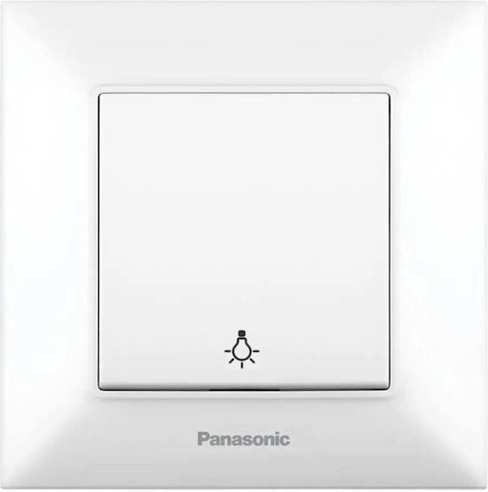Panasonic Vertiefter Elektrischer Wandtaster Weiß