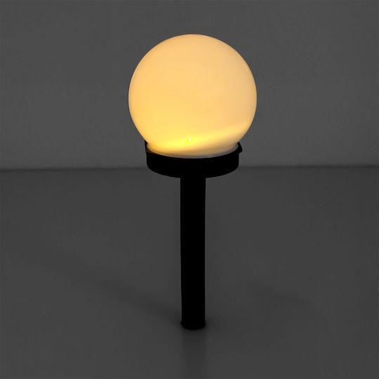 Led Waterproof Set of 3 Spiked Solar Light Balls Warm White 3000K with Photocell IP44