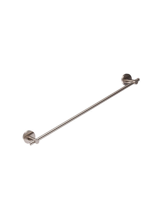 Piccadilly Arte Single Wall-Mounted Bathroom Rail with Screws Silver