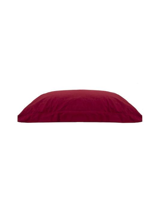 Viopros Duvet Cover Set Cotton Queen with 2 Pillowcases 220x240 Bordeaux