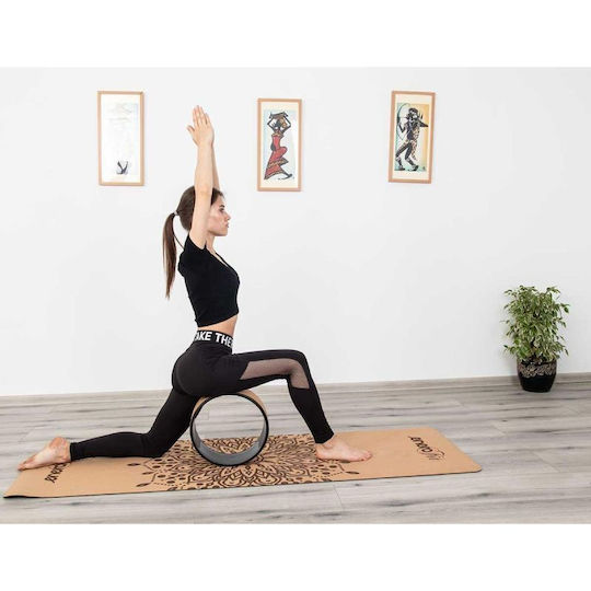 Корково Йога Колело За Упражнения 33x13см Enero Fit Черно