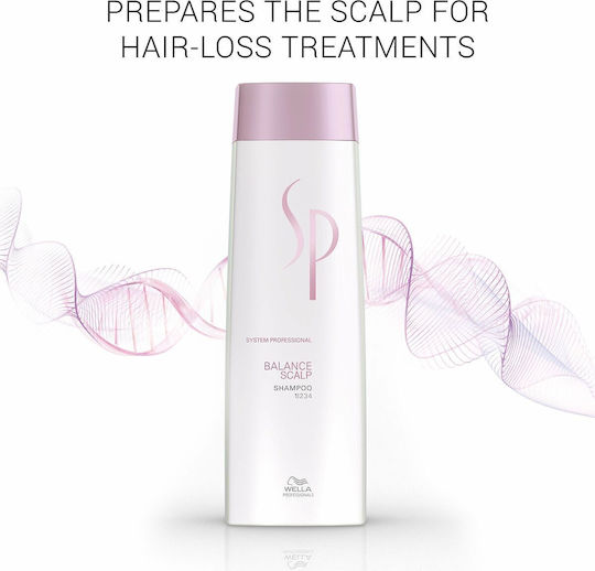 System Professional SP Balance Scalp Σαμπουάν Κατά της Τριχόπτωσης για Ευαίσθητο Τριχωτό για Όλους τους Τύπους Μαλλιών 250ml