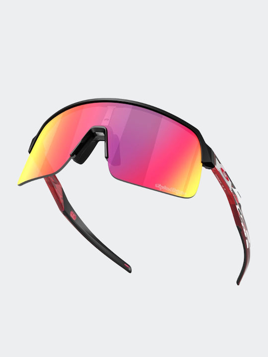 Oakley Lite Unisex Sunglasses with Multicolour Frame and Black Lens OO9463-B7