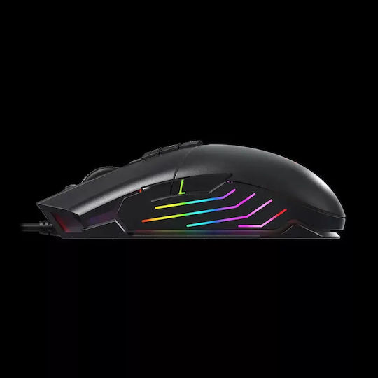 A4Tech P91 PRO RGB Gaming Maus 16000 DPI Schwarzes