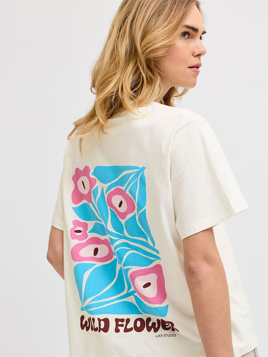 Women's Cotton Short Sleeve Blouse White
