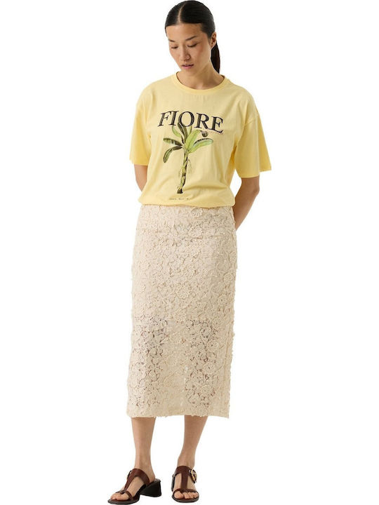 Γυναικείο T-shirt Κίτρινο