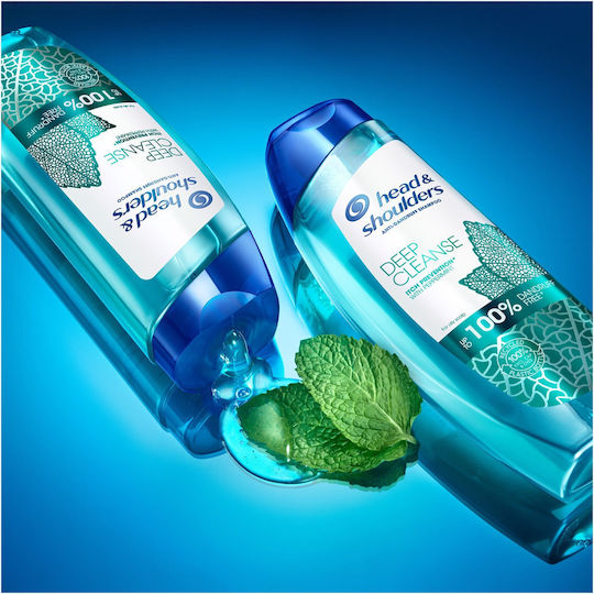 Head & Shoulders Deep Cleanse Peppermint Σαμπουάν κατά της Πιτυρίδας για Όλους τους Τύπους Μαλλιών 300ml