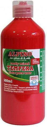 Alpino Tempera Lavabilă 500ml Roșu Alpino